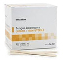 McKesson Tongue Depressor Junior 5-1/2 Inch Wood 15.9 mm Wide Blade, 24-201 - Box of 500