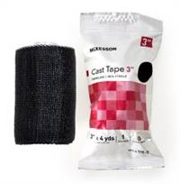McKesson Cast Tape 3 Inch X 12 Foot Fiberglass Black, 115-3A - Box of 10
