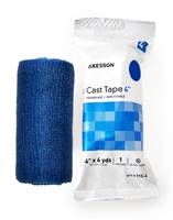 McKesson Cast Tape 4 Inch X 12 Foot Fiberglass Blue, 115-4B - BOX OF 10