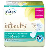 TENA Intimates Bladder Control Pad 13 Inch Length Moderate Absorbency Dry-Fast Core One Size Fits Most Female Disposable, 54266 - CASE OF 128