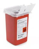 McKesson Prevent Sharps Container 6-1/4 H X 4-1/4 W X 4-1/4 D Inch 1 Quart Red, 065 - Case of 80