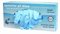 syntrile pf blue Exam Glove Medium Nitrile Standard Cuff Length Fully Textured Blue , 27-24 - Box of 100