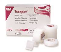 Transpore Medical Tape Water Resistant Plastic 3 Inch X 10 Yard Transparent NonSterile, 1527-3 - Case of 40