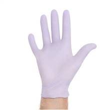 Halyard Lavender Exam Glove, Large Nitrile Standard Cuff Length Textured Fingertips Lavender , 52819 - Case of 2500