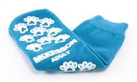 Slipper Socks, McKesson Terries Adult Large Teal Above the Ankle, 40-3828 - Case of 48