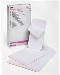 Medipore Dressing Retention Tape Pre-Cut Pad Cloth 3-7/8 X 4-5/8 Inch White NonSterile, 2954 - Case of 100