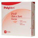 PolyMem Foam Dressing 2 X 2 Inch Square Adhesive with Border Sterile, 203 - Case of 100