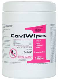 CaviWipes1 Surface Disinfectant Alcohol Based Wipe 160 Count Canister, Disposable Alcohol Scent, 13-5100 - EACH