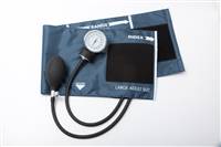 McKesson Aneroid Sphygmomanometer with Cuff 2-Tube Pocket Size Hand Held Adult, 01-775-12XNGM - BOX OF 1