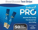 Embrace Blood Glucose Test Strips, , ALL02AM0202 - Box of 50