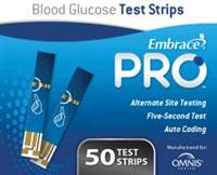 Embrace Blood Glucose Test Strips, , ALL02AM0202 - Box of 50