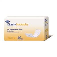 Dignity Stackables Bladder Control Pad 12 Inch Length Light Absorbency Polymer Regular Unisex Disposable, 30053 - Case of 240