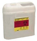 Becton Dickinson Sharps Container 1-Piece 10-3/4 H X 10-3/4 W X 4D Inch 5.4 Quart Translucent Horizontal Entry Lid, 305425 - Case of 12