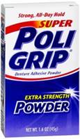 Super Poligrip Denture Adhesive Powder 1.6 oz, 31015807801 - SOLD BY: PACK OF ONE