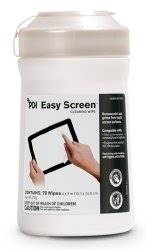 Easy Screen Presaturated Task Wipe, With Alcohol White 6 X 9 Inch Disposable, P03672 - Case of 12