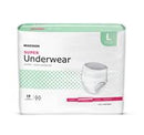 McKesson Adult Underwear Pull On Large Disposable Moderate Absorbency, UW33845 - Pack of 18