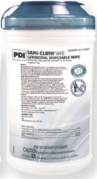 Sani-Cloth AF3 Surface Disinfectant Cleaner Germicidal Wipe 65 Count Canister Disposable Mild Scent, P63884 - EACH