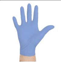 Aquasoft Exam Glove Small NonSterile Nitrile Standard Cuff Length Textured Fingertips Blue 43933 - Box of 300