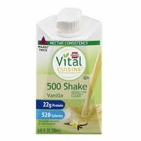 Hormel Vital Cuisine 500 Shake Vanilla Flavor 8.45 oz. Carton Ready to Use, 72504 - EACH