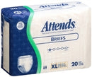 Attends Regular Briefs, EXTRA LARGE, 58" - 63", Heavy Absorbency, BR40