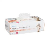 McKesson Exam Glove Small NonSterile Vinyl Standard Cuff Length Smooth Clear Not Chemo Approved, 14-134 - CASE OF 1500