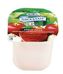Thick & Easy Thickened Beverage 4 oz. Portion Cup Apple Juice Flavor Ready to Use Nectar Consistency, 41530 - Case of 24