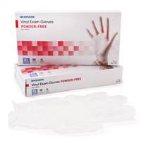 McKesson Confiderm Exam Glove X-Large Vinyl Standard Cuff Length Smooth Clear , 14-170 - Box of 50