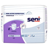 Seni Active Super Plus Heavy Absorbent Underwear, Extra Extra Large - S-XX12-AP1; CASE OF 48