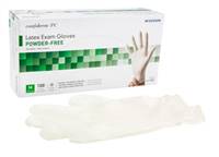 McKesson Confiderm Exam Glove Medium NonSterile Latex Standard Cuff Length Textured Ivory, 14-1382 - Pack of 100