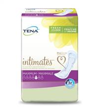 TENA Intimates Maximum Bladder Control Pad 13 Inch Length Heavy Absorbency Dry-Fast Core One Size Fits Most Female Disposable, 54267 - Pack of 56