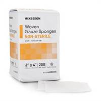 Gauze Sponge, McKesson, Cotton 8-Ply 4 X 4 Inch Square NonSterile, 44082000 - Case of 4000