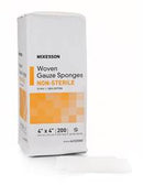 Gauze Sponge, McKesson, Cotton 12-Ply 4 X 4 Inch Square NonSterile, 44122000 - Case of 2000