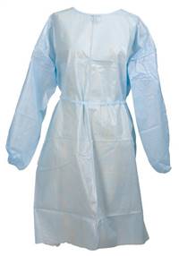 McKesson Protective Procedure Gown One Size Fits Most Unisex Blue, 44451100 - Case of 50