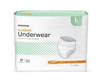 Adult Underwear, McKesson Classic, Pull On Large Disposable Light Absorbency, UWELG - Pack of 18