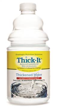 Thick-It AquaCareH2O Thickened Water 64 oz. Bottle Unflavored Ready to Use Honey Consistency, B452-A5044 - Case of 4
