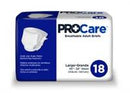 ProCare Adult Brief Tab Closure Large Disposable Heavy Absorbency, CRB-013/1 - Pack of 18