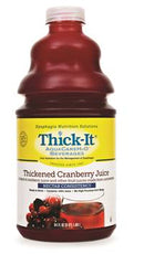 Thick-It AquaCareH2O Thickened Beverage 64 oz. Bottle Cranberry Flavor Ready to Use Nectar Consistency, B458-A5044 - Case of 4