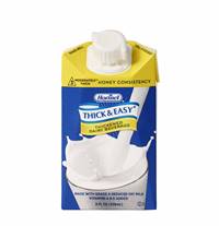 Thick & Easy Dairy Thickened Beverage 8 oz. Carton Milk Flavor Ready to Use Honey Consistency, 41805 - Case of 27