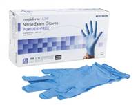 McKesson Confiderm 4.5C Exam Glove X-Large NonSterile Nitrile Standard Cuff Length Textured Fingertips Blue Chemo Tested, 14-660C - Case of 1000
