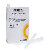 McKesson LUMEON Oral / Rectal Thermometer Probe Cover For LUMEON Oral / Axillary and Rectal Electronic Thermometers 500 per Tray Box, 3072 - Pack of 500