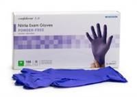 McKesson Confiderm 3.0 Exam Glove Medium Nitrile Standard Cuff Length Textured Fingertips Blue , 14-6N34EC - Case of 1000