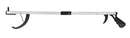 Folding Hand Held Reacher, Folding Reaching Aid, 26.5", Metal Frame, Open Jaw, Pistol Grip, Magnetic Tip