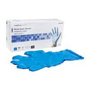 McKesson Confiderm 6.5CX Extended Cuff Exam Glove Large NonSterile Nitrile Length Textured Fingertips Blue Chemo Tested, 14-678C - CASE OF 1000