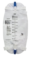 Urinary Drainage Bag, Leg Urine Drain Bag w/ Straps, Anti-Reflux Valve, 1000 ml Vinyl, 4605