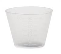 Graduated Medicine Cup, McKesson, 1 oz. Translucent Plastic Disposable, 12146 - Pack of 100