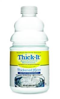 Thick-It AquaCareH2O Thickened Beverage 46 oz. Bottle Unflavored Ready to Use Nectar Consistency, B480-A7044 - EACH