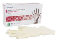 Exam Glove, McKesson, Medium NonSterile Stretch Vinyl Standard Cuff Length Smooth Ivory, 14-816 - Case of 1000