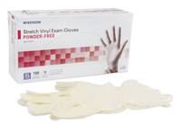 Exam Glove, McKesson, X-Large NonSterile Stretch Vinyl Standard Cuff Length Smooth Ivory, 14-820 - Case of 1000