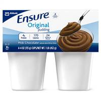 Ensure Pudding Creamy Milk Chocolate Flavor 4 oz. Cup Ready to Use, 54846 - Case of 48