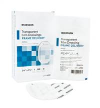 Transparent Film Dressing, McKesson, Octagon 2-3/8 X 2-3/4 Inch Frame Style Delivery Without Label Sterile, 4985 - Pack of 100